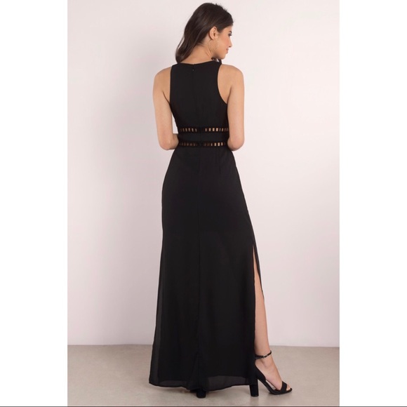 TOBI MARGOT BLACK MAXI DRESS - Picture 3 of 5